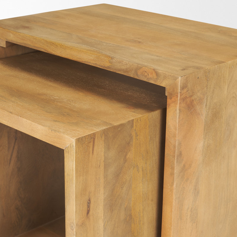 Solid Wood Nesting End Table