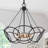 4-Light Cooper Drum Chandelier