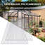 6 feuilles de polycarbonate à double paroi 5 pi x 2 pi x 0,16 po, panneaux de serre protégés contre les rayons UV, feuilles de toiture incassables et isolées pour serre, abri de jardin et projets de bricolage