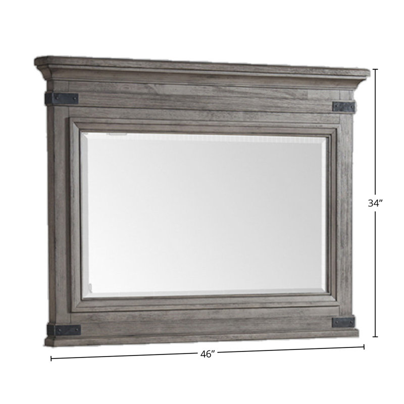 Miroir d'échecs de 46 po Lacroix Forge, acier brossé