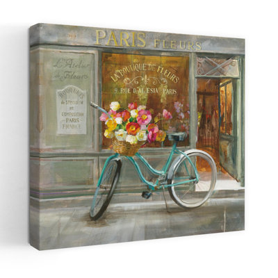 Contemporary French Flowershop With Bicycle Bike Art