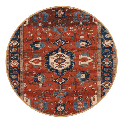 Machine Washable Turkish Brown Area Rug