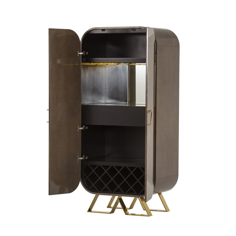 Oakland Solid Wood Bar Cabinet