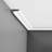 0.75'' H x 78.75'' W x 2.38'' D Plastic Crown
