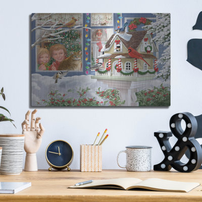 The Holiday Aisle® 'A Home For Christmas' by Bigelow Illustrations Metal Wall Art