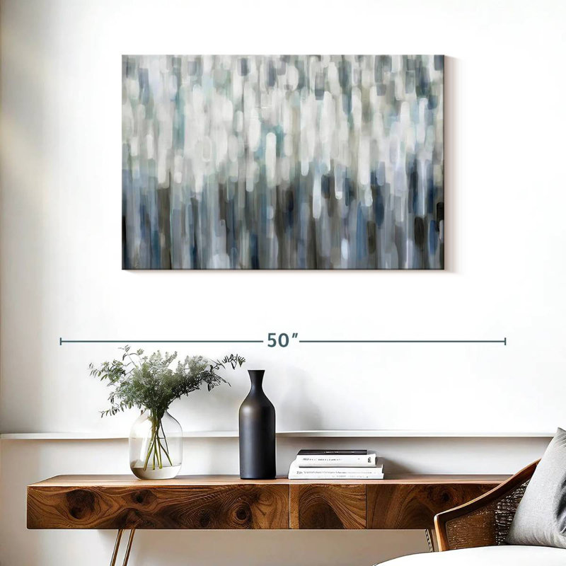 Avery Silver Rain, 24" H x 36" W