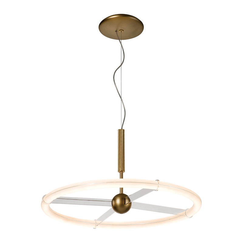 Luminaire suspendu géométrique à 1 lumière DEL unique