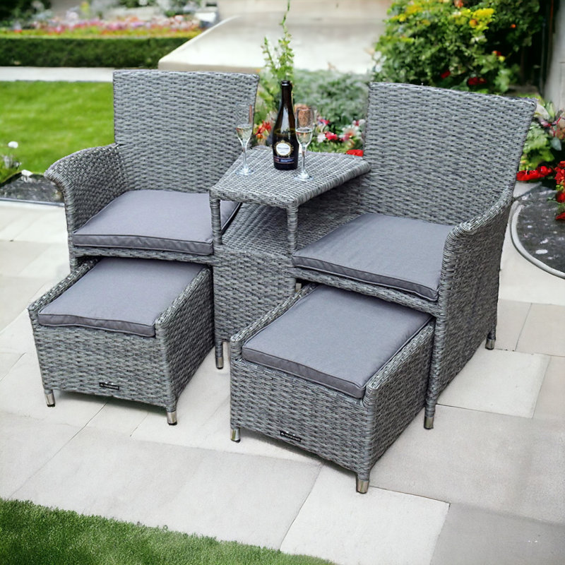PARIS Companion Set with pull-out footstools including Cushions