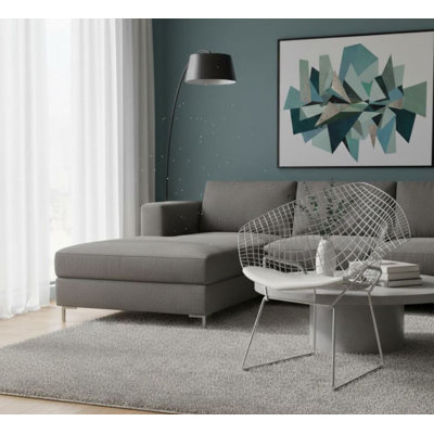 Chaise d'appoint rembourrée en maille Drews