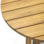 Table de salle à manger d'extérieur ronde en bois d'acacia, table bistro ronde, finition teck