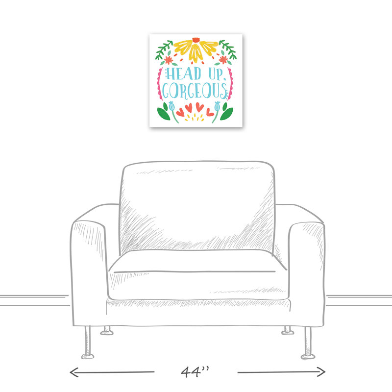 Art sur toile "head up superbe" Olivios, H 16 po x l 16 po x P 1,25 po