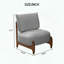 Chaise de loisir Teddy, structure en bois d'hévéa massif et coussin moelleux-426945707-426945748