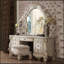 Tabouret de coiffeuse avec garniture cloutée-587073143