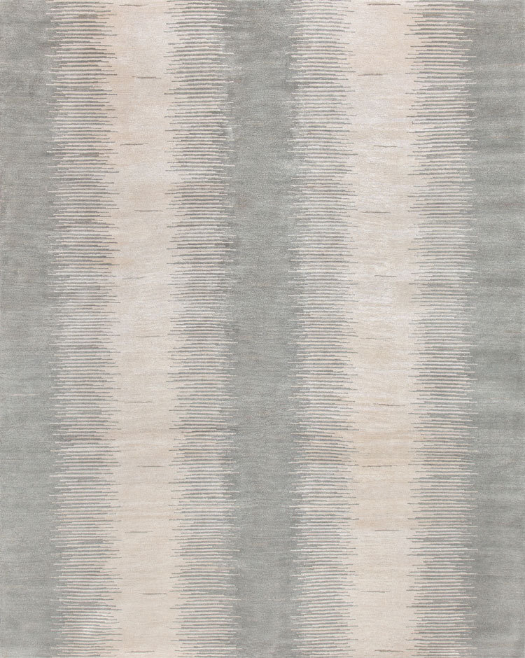 New Moon Rugs Ombre Hand-Knotted Wool/Silk/Natural Fibers Area Rug in ...