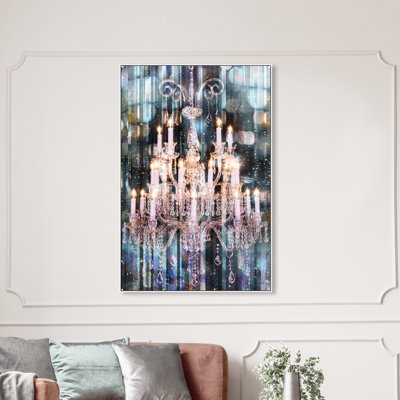 Fashion and Glam Diamond Covered Eyes Chandeliers - reproduction sur toile