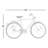 Metal Bike Red Wall Decor with Seat and Handles