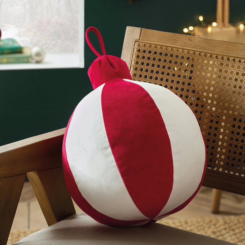 Christmas Bauble 3D Shaped Cushion