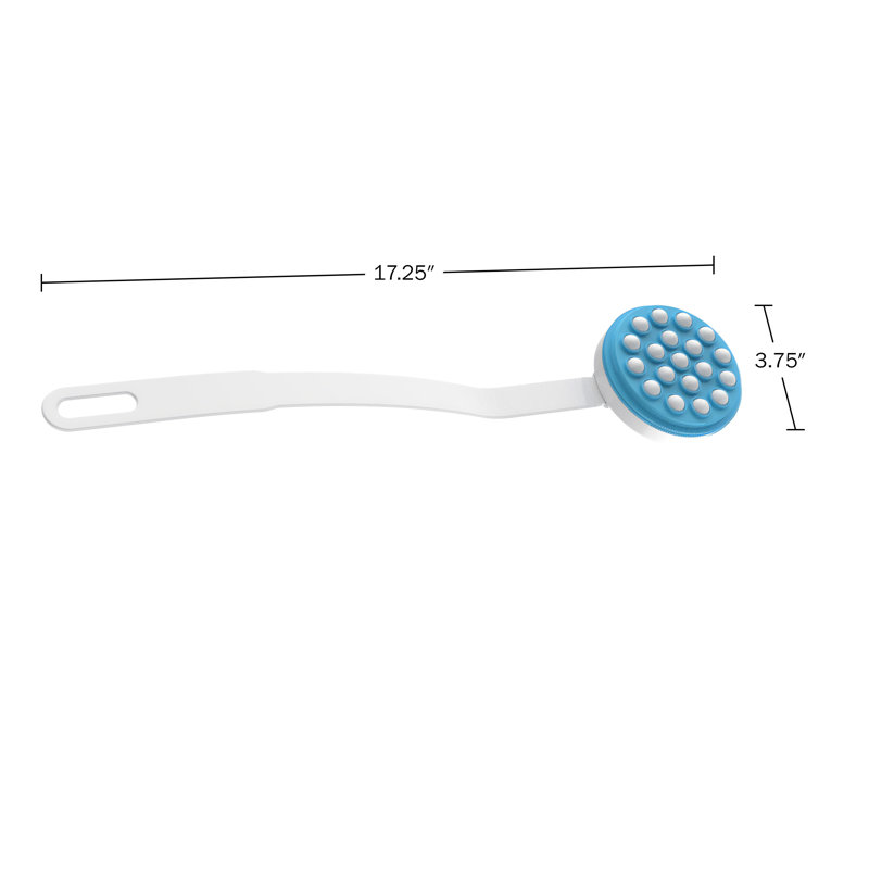 Lotion Applicator for Back – Long Handled Roll-On Dispenser and Handheld Back Massager – Wand for Applying Sunscreen, Cream, or Shower Gel by Remedy