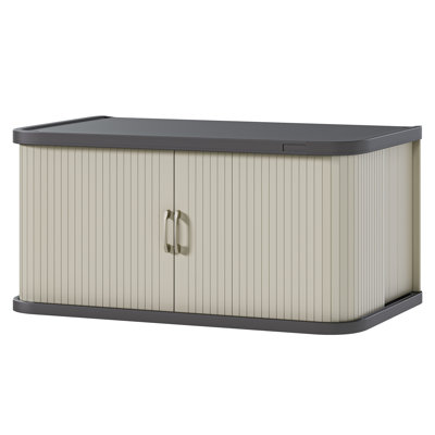 Balconera 35.4'' W 50 Gallons Water Resistant Resin Cabinet Deck Box in Beige