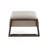 Comfortable Rectangular Solid Wood Stool with Padded Seat