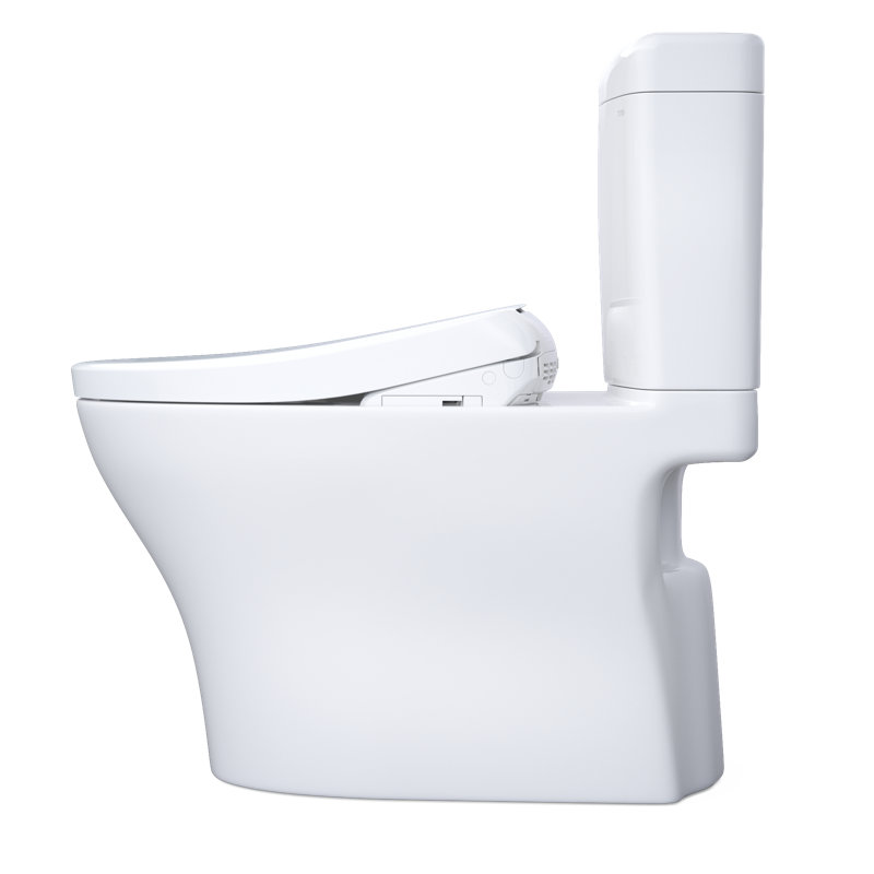 Aquia® IV Cube 1.28 GPF S7 Auto Flush Elongated Floor Mounted Two-Piece Toilet (Seat Included)