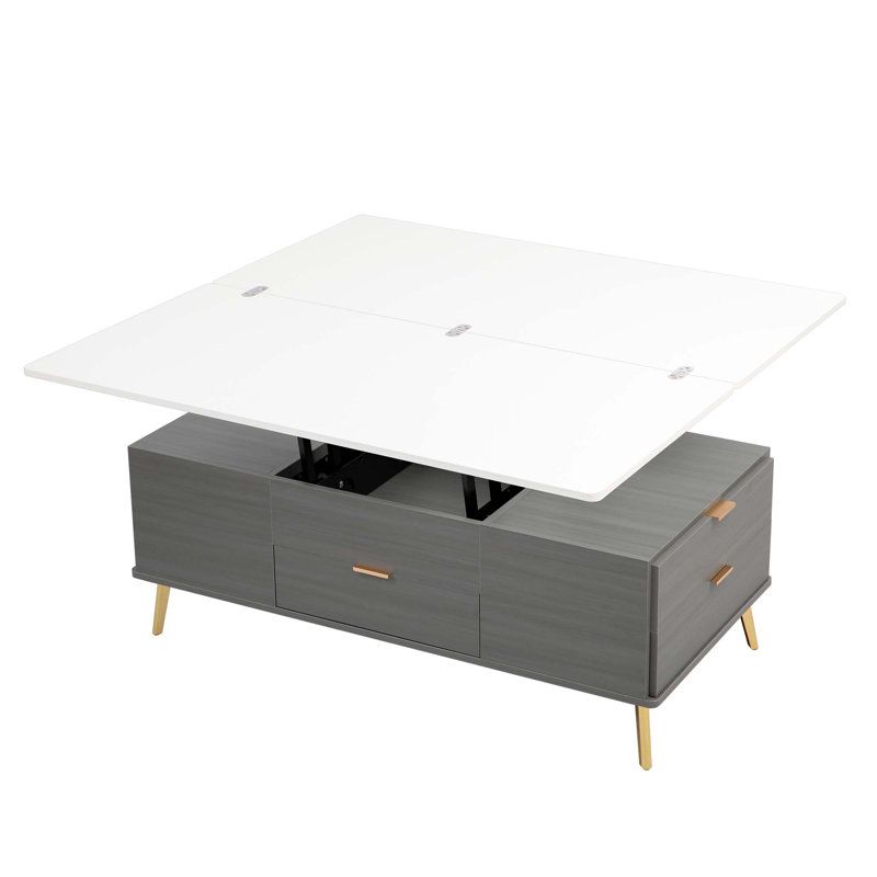Table basse à plateau relevable moderne avec tiroirs Modern
