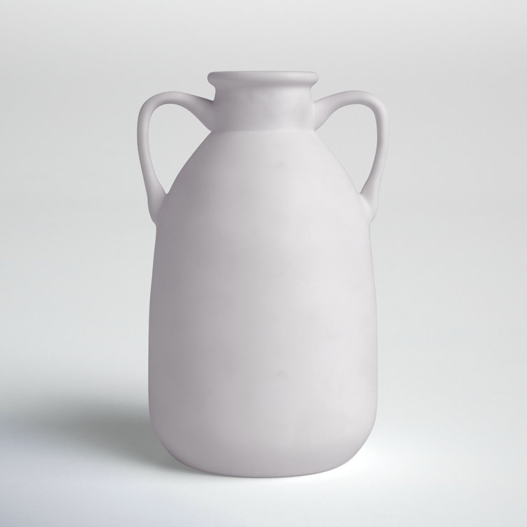 Neutral Contemporary Vase with Handles