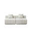 Canapé modulaire en chenille avec 2 coussins, conception modulaire symétrique pour des sièges polyvalents et confortables dans n'importe quelle pièce-273320948