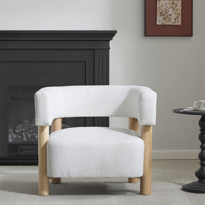 Fauteuil d'appoint rembourré Boucle