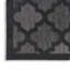 Tapis noir tissé à plat à motif géométrique 6 pi x 9 pi