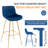 Set of Bar Stools, Velvet Fabric Counter Stool-1878013630-1878013616-1878013627