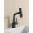 Pull-Out Lift LED Temperature Digital Display Bathroom Basin Faucet, Single Handle 360° Rotatable Waterfall 3-In-1 Basin Tap With Adjustable Height-110712554