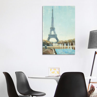 Eiffel Tower 1 Piece Wrapped Canvas Painting