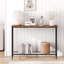 Console 41,5 ", tables de canapé, table d'entrée étroite avec tablette en verre