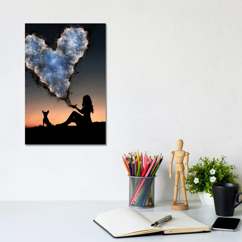 Heart by Abdullah Evindar - Wrapped Canvas Print, 20.32 cm H x 30.48 cm W