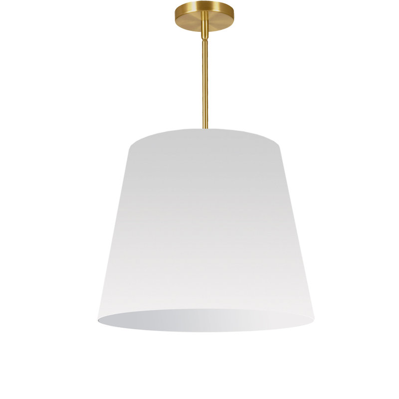 Luminaire suspendu cylindrique surdimensionné cylindrique 1 lumière, Blanc, H 20 po x l 20 po x P 20 po