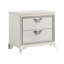 Table de chevet de luxe 2 de style blanc antique pour la mode