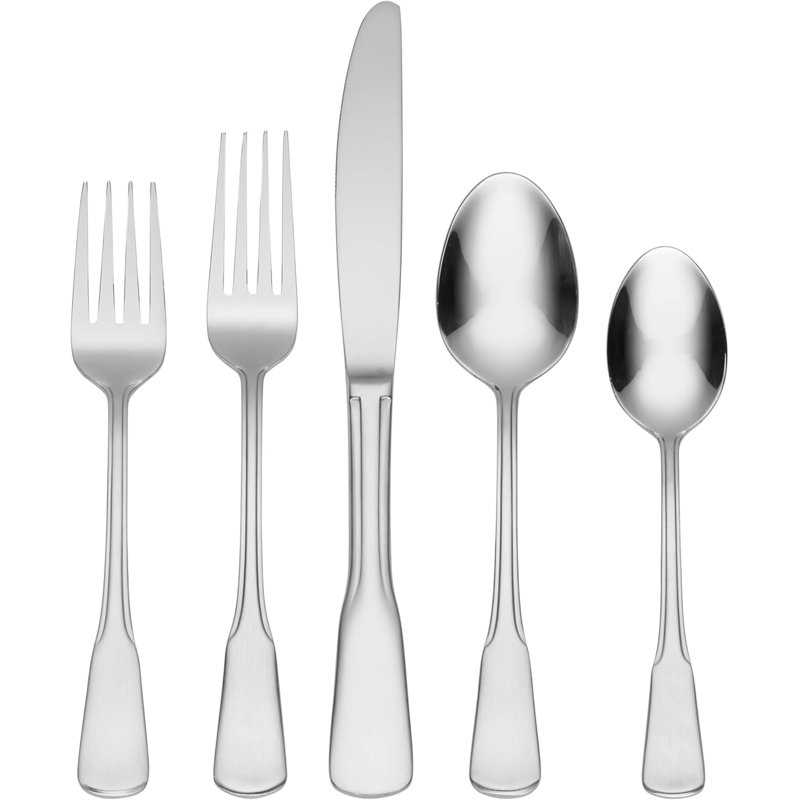 Ensemble de couverts 45 pièces avec ustensiles de service 45 pièces