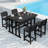 2-person Patio Bar Set Dining Table Poly Balcony Adirondack Bar Chair,HDPE Outdoor Patio Bar Set All Weather Dining Set, Poolside, Backyard, Garden  3 Piece-403463453