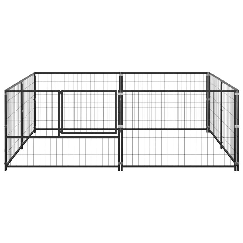 Medau 70cm H Steel Exercise Pen With Door, Black