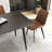 Juvan 7-Piece Modern Rectangular Sintered Stone Dining Table Set With 6 Faux Leather Chairs-642953236-642953235