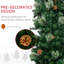 Arbre de Noël élancé avec base en métal