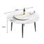 59.05"Modern Artificial Stone Round Metal Dining Table-Can Accommodate 6 People-31.5" Artificial Stone Turntable-1586451499