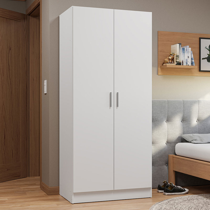 Armoire de rangement à 2 portes Latitude Run®, Blanc