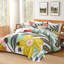 Ensemble de literie pour lit très grand Floral Boho Quilt-124609421-124609416