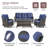Avimael Wicker - Person Patio Conversation Set with Cushions-473040115-473040124