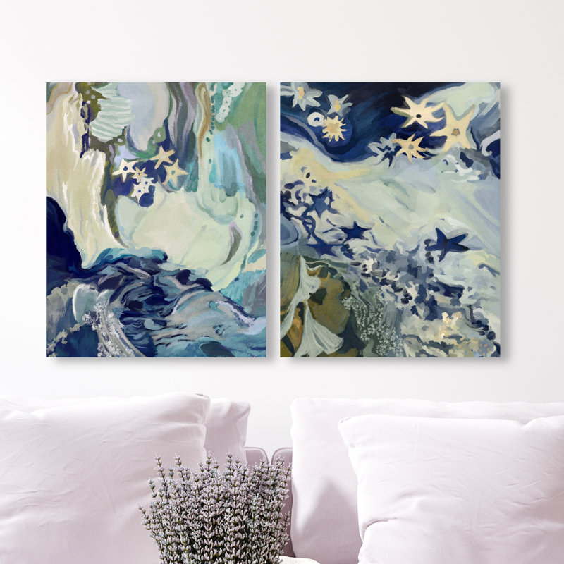Mermaid Dream Set Set by Oliver Gal, 40"H x 32"W, Gallery Wrapped