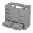 36" Bathroom Vanity Without Sink, Cabinet Base Only, Six Drawers, Multi-Functional Drawer Divider-1740605075-1740605074