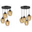 Thame 4 - Light Black Cluster Pendant-1619612147