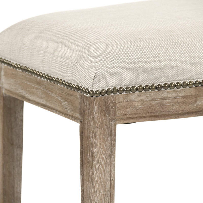 Cora Upholstered Counter Stool with Solid Wood Frame